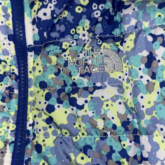 THE NORTH FACE Girls' Reversible Mossbud Swirl Jacket XL - Picture 4 of 5